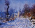 Road to Giverny in Winter Claude Monet scenery